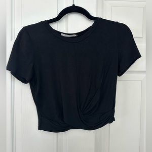Sozy black crop top, size small